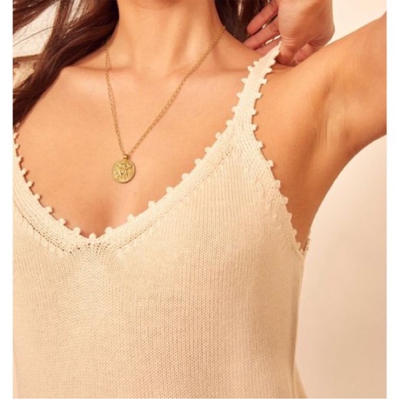 NWT - Reformation Wisteria tank in almond - size large - Picture 4 of 9